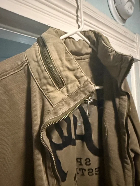 Jeep Olive Green Crewneck Sweatshirt with Black Script Logo - Picture 5 of 5